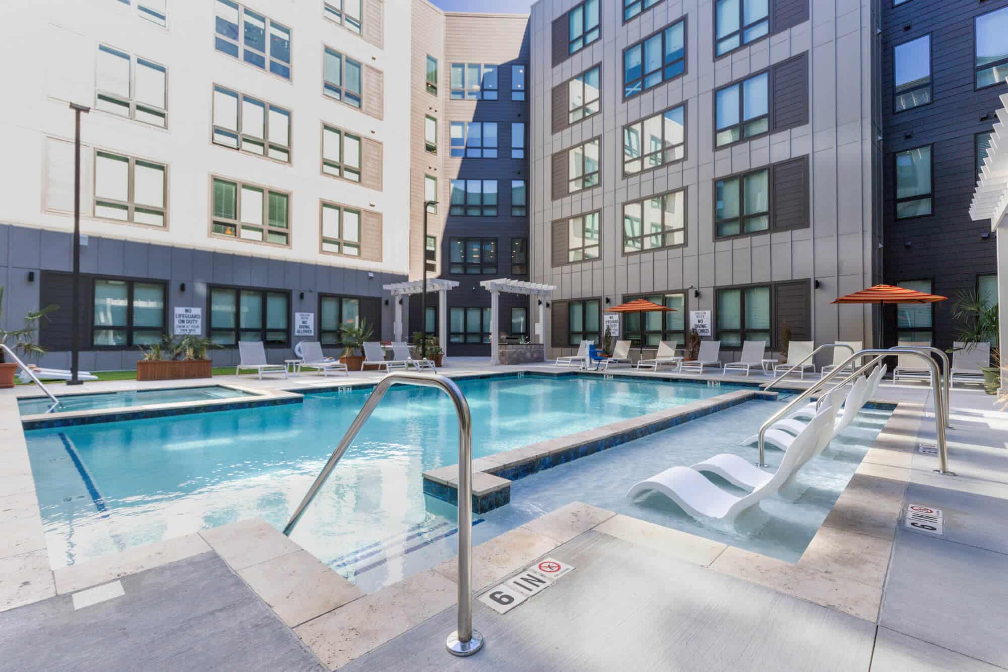 the nest at university center luxury off campus apartments near winthrop university rock hill sc resort style pool